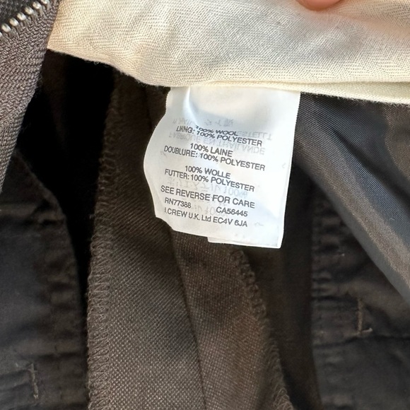 J Crew Bowery Wool Trouser Pants 30x29 Business Office Brown Nice Formal Slacks - Picture 6 of 9